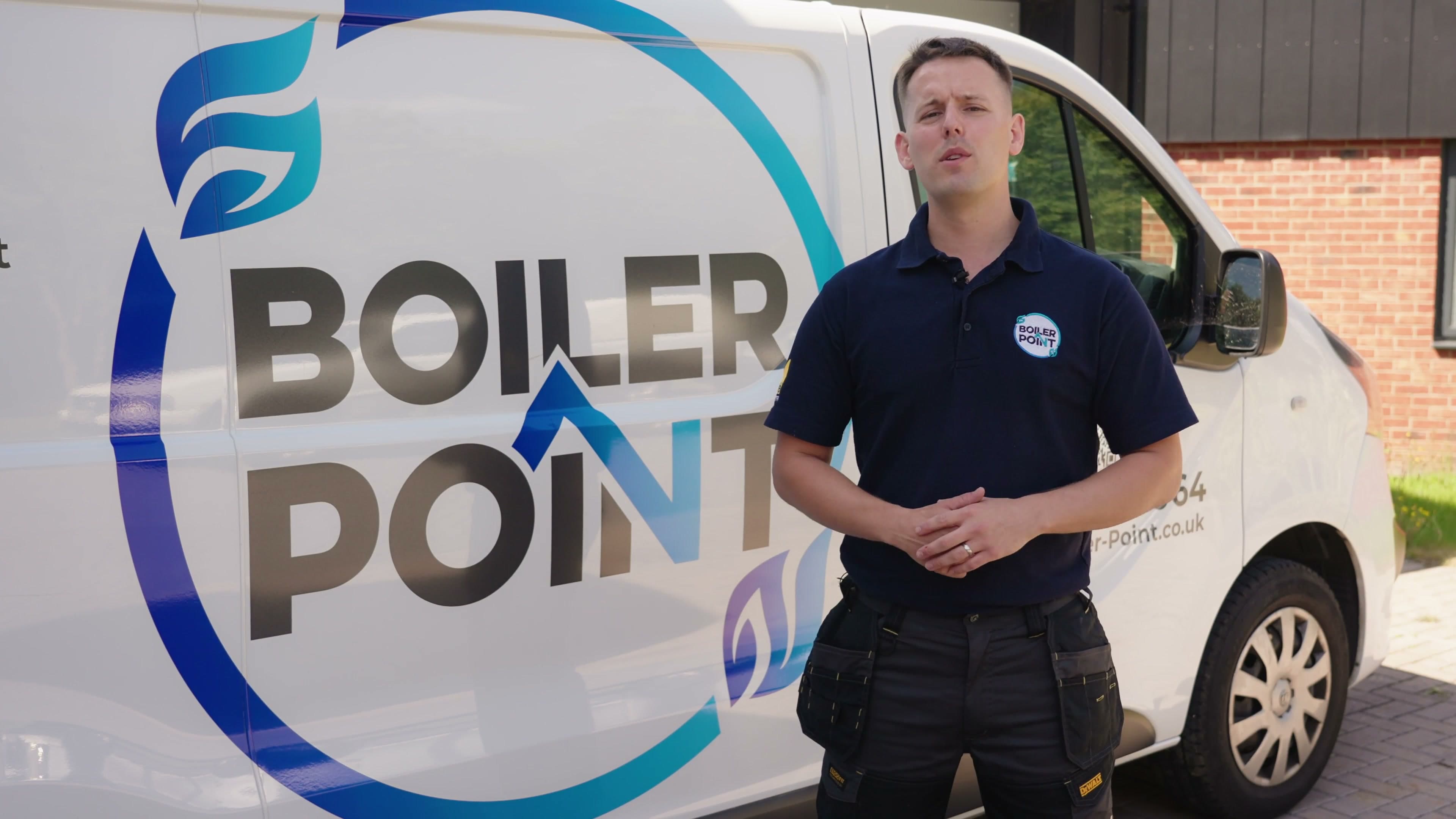 Boiler Point engineers installing a boiler in Norfolk