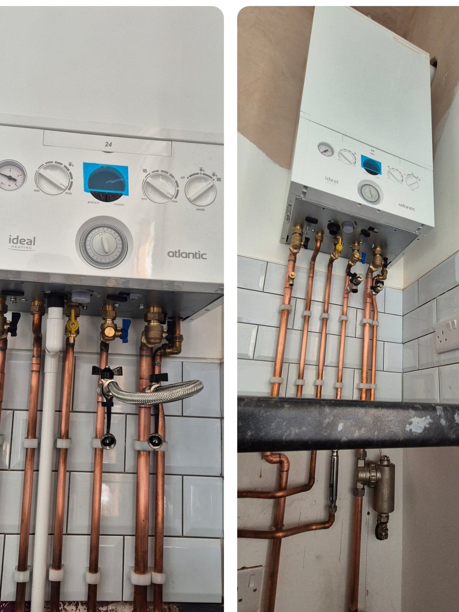 Ideal Atlantic 24 Combi Boiler Installation with Copper Pipework